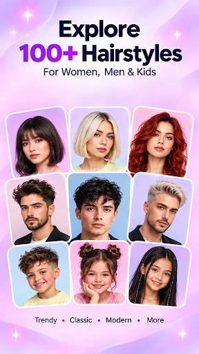 AI Hairstyle Try On: Hairloom Android app screenshot 1