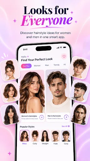 AI Hairstyle Try On: Hairloom Android app screenshot 5