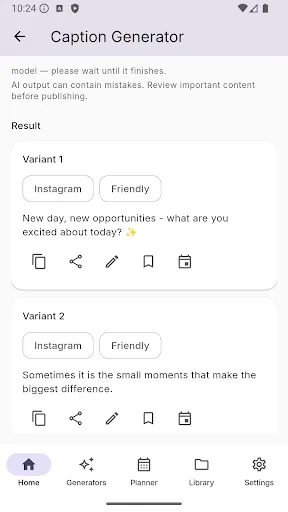 Social Media AI Toolkit Android app screenshot 2