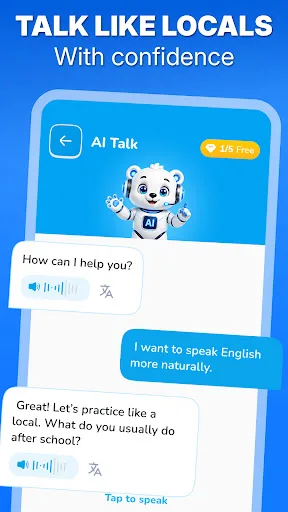 Lurnia: Learn Language with AI Android app screenshot 2