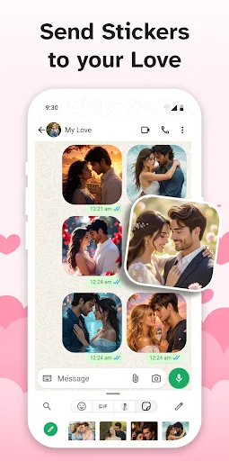 Romantic Sticker: Love Sticker Android app screenshot 1