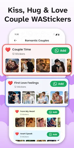 Romantic Sticker: Love Sticker Android app screenshot 3