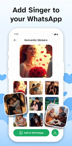 Romantic Sticker: Love Sticker Android app screenshot 4
