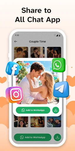 Romantic Sticker: Love Sticker Android app screenshot 5