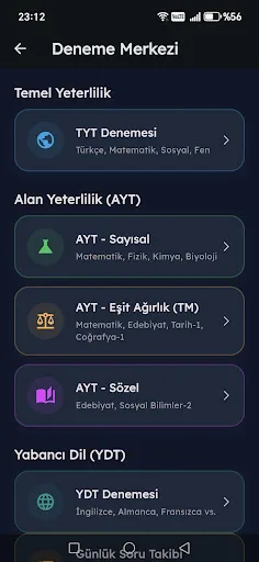 Topo Rehberlik: TYT AYT Sınav Android app screenshot 2