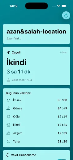 azan&salah-location Android app screenshot 5