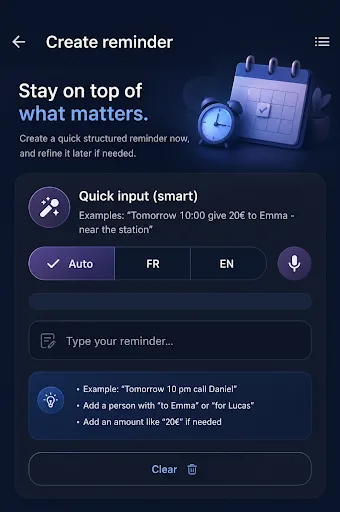 Remindly Android app screenshot 2