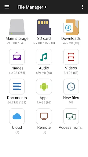 File Manager Android app screenshot 1