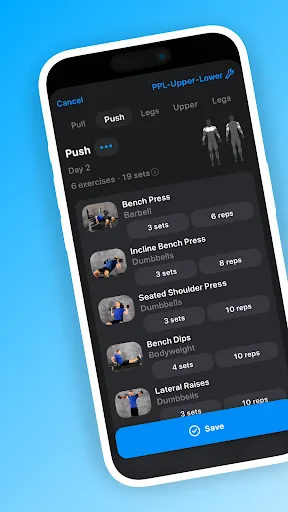 Alpha Progression Gym Tracker Android app screenshot 1