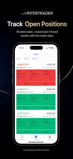 Intertrader Copy Trading Android app screenshot 4