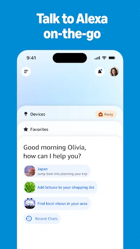 Amazon Alexa Android app screenshot 1