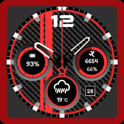 AN004-A Analog watch face Android app icon
