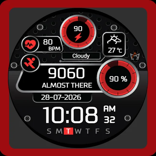 AN006-D Digital Watch Face Android app icon