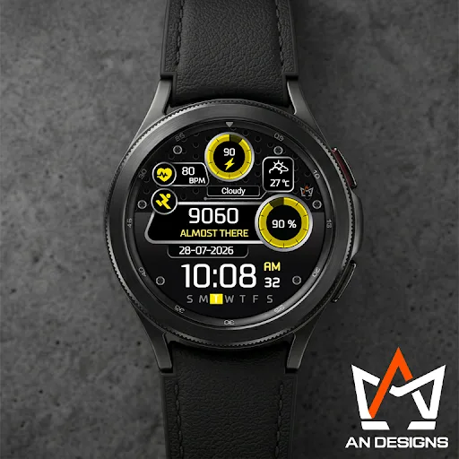 AN006-D Digital Watch Face Android app screenshot 2
