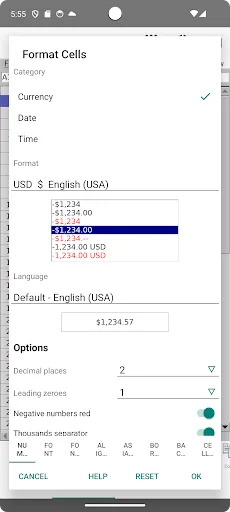 AndrOpen Office Android app screenshot 5