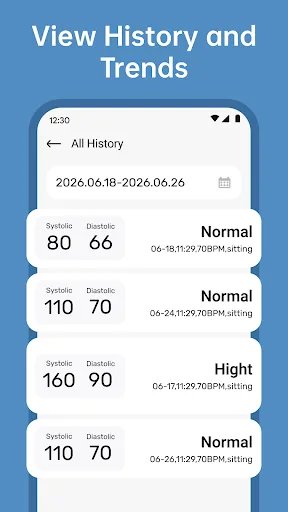BP Health Log Android app screenshot 4