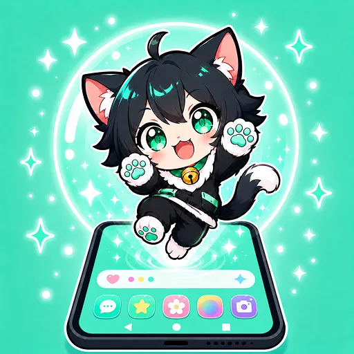 Emoji Battery & Shimeji Pet Android app icon