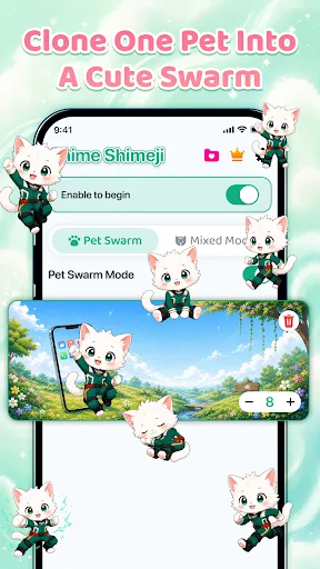 Emoji Battery & Shimeji Pet Android app screenshot 6