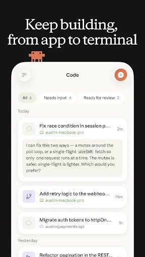 Claude by Anthropic Android app screenshot 4
