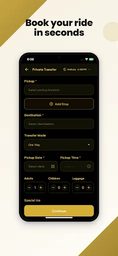 DS Black - Request a Ride Android app screenshot 3