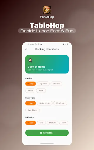 Food Roulette Android app screenshot 6