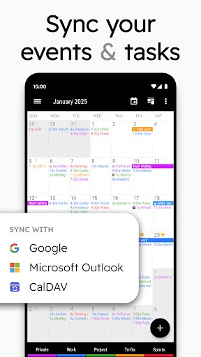 Business Calendar 2 Planner Android app screenshot 1