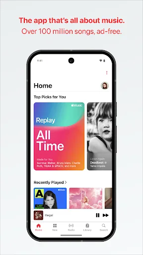 Apple Music Android app screenshot 1