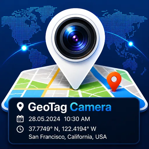 GeoTag Map Camera - GPS Photo Android app icon