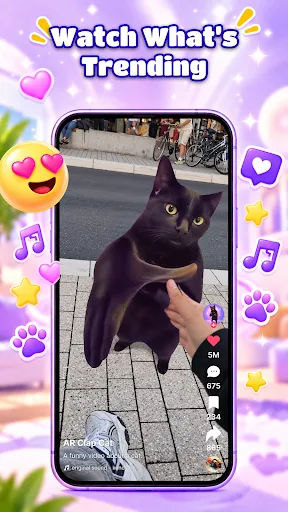 Clapping Cat AR Camera Android app screenshot 1