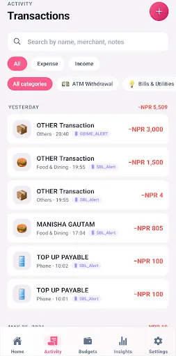 PiggyTrail - Expense Tracker Android app screenshot 5