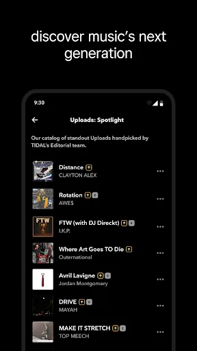 TIDAL Music: HiFi sound Android app screenshot 5