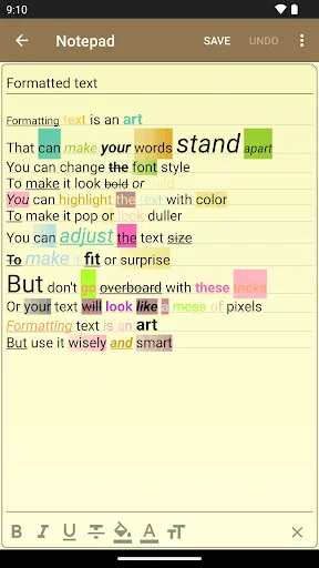 Notepad - simple notes Android app screenshot 6