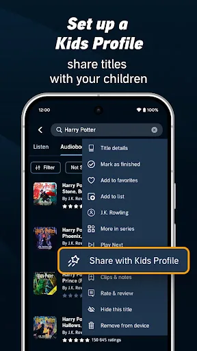 Audible: Audiobooks & Podcasts Android app screenshot 4