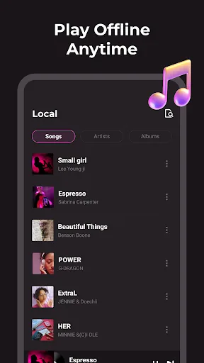 AudioPocket: Offline Music Android app screenshot 1
