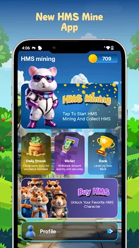 Hamster Miner - Tap & HMS Mine Android app screenshot 1