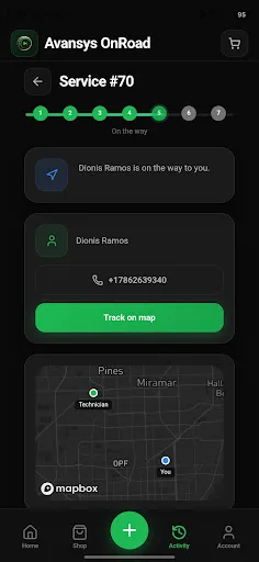 Avansys OnRoad Android app screenshot 5
