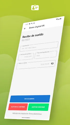 Tango Empleados Android app screenshot 3