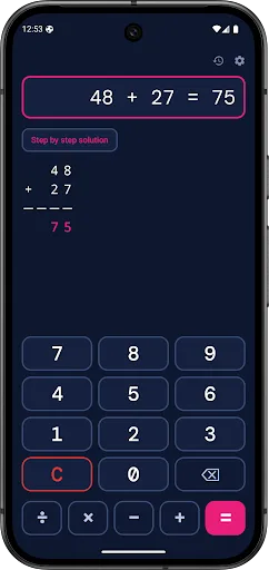 Long Division Calculator Android app screenshot 4
