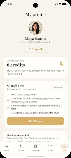 Visuél: AI Room Designer Android app screenshot 3