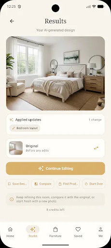 Visuél: AI Room Designer Android app screenshot 4