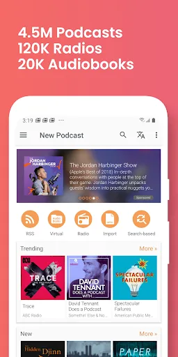 Podcast Addict: Podcast player Android app screenshot 1