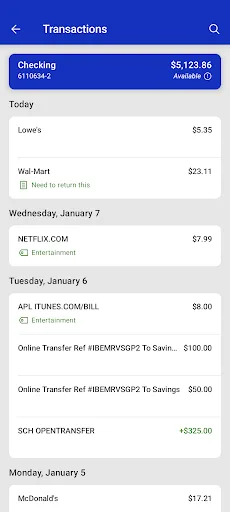 Bangor Savings Bank Android app screenshot 3