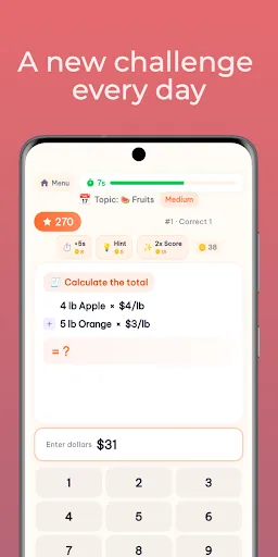 Market Math - Mental Math Game Android app screenshot 3