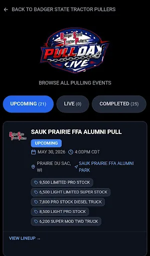 Pull Day Live Android app screenshot 3