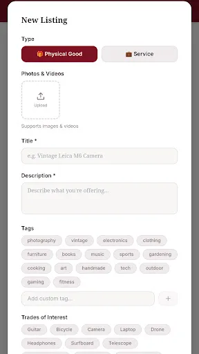 Barter Exchange Android app screenshot 4