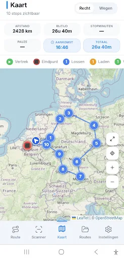 RouteSlim Android app screenshot 2