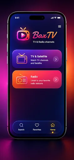 Bax TV Android app screenshot 1