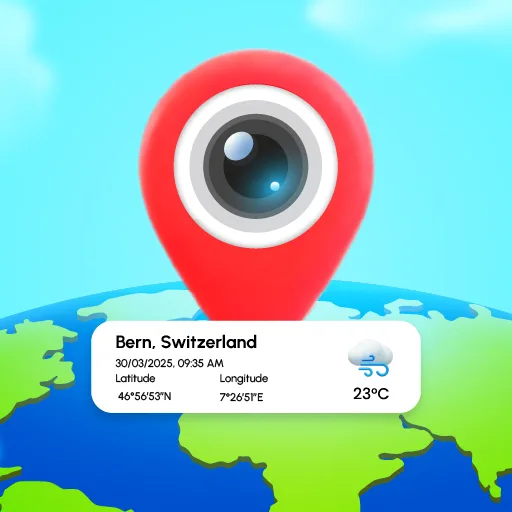 GPS Map Camera: Location Stamp Android app icon