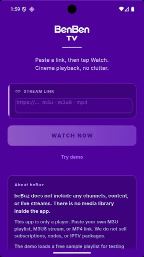 BenBen TV Android app screenshot 1
