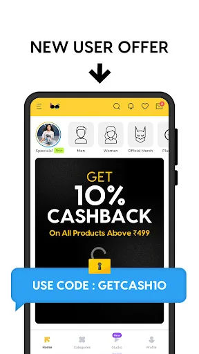 Bewakoof - Online Shopping App Android app screenshot 1